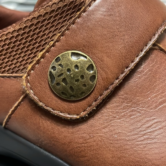 LIKE NEW! Alegria Danni Saddle Brown Vegan Leather Shoes 39/US 9 Slip Resistant - Picture 11 of 14